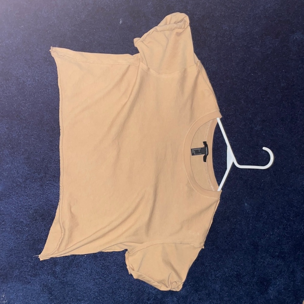 Forever 21 dark tan cropped t-shirt size small